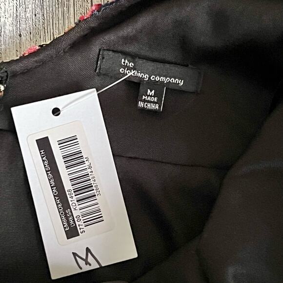 NWT The Clothing Company Womens Embroidered Mesh Skater Dress Size Medium - Picture 9 of 9